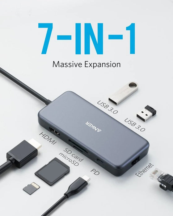 Anker 7 in 1 PD USB C Hub PowerExpand (A8352)