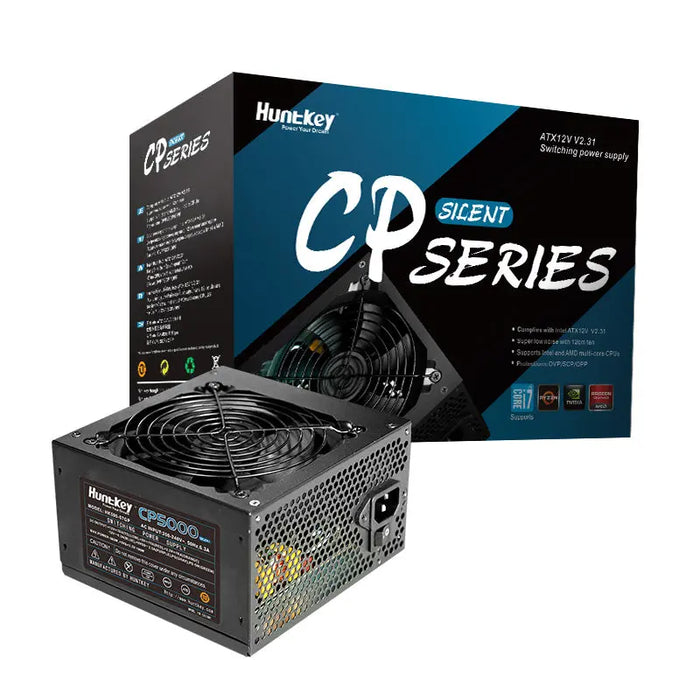 Huntkey CP5000 500 Watt Silent ATX12V 2.31 PC Computer Power Supply With 120mm Fan(Black) Huntkey