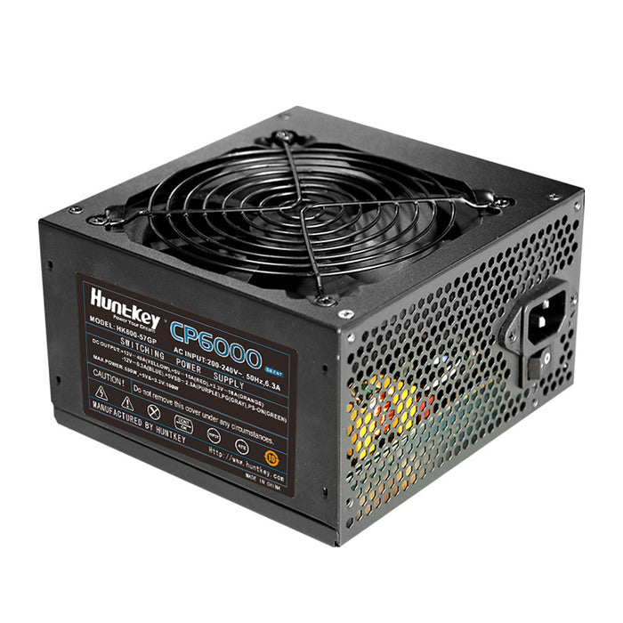 Huntkey CP6000 500 Watt Silent ATX12V 2.31 PC Computer Power Supply With 120mm Fan (Black)