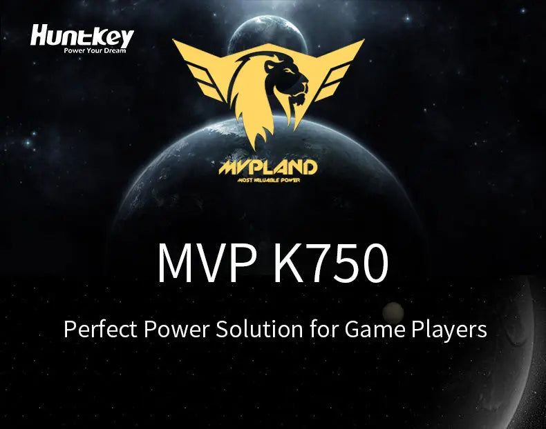 Huntkey MVPK650 80Plus + Gold Certified Modular 650W Power Supply Huntkey