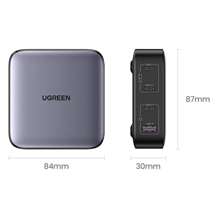 UGREEN 100W Nexode 4 Ports EU USB C Charger With GaN II Tech Compatible with MacBook Pro Air, iPad Pro Air, Mini iPhone 14 Pro Max, 13 Galaxy S23 Ultra Plus, S22 Pixel 7 Pro. etc. (90928)