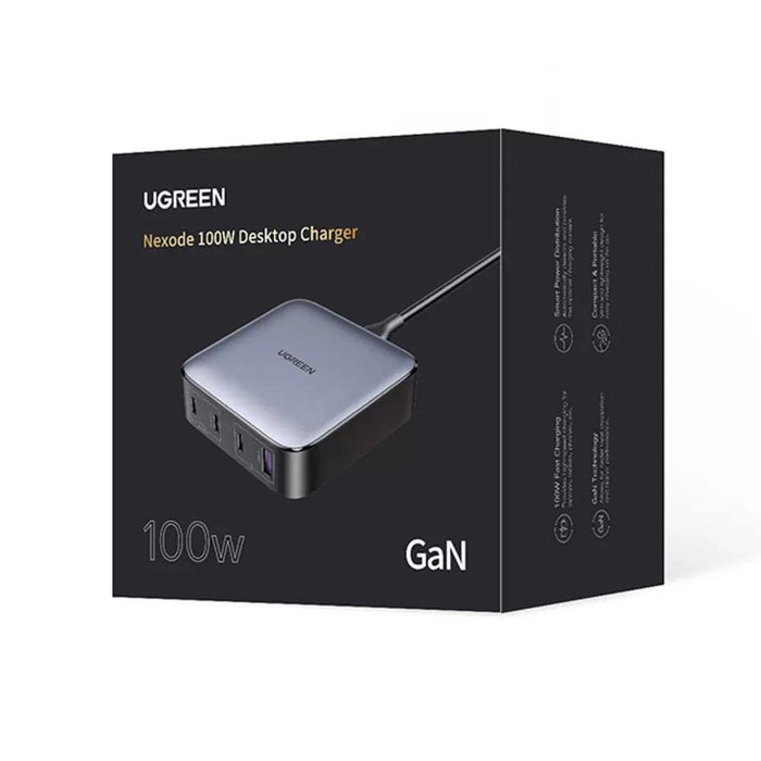 UGREEN 100W Nexode 4 Ports EU USB C Charger With GaN II Tech Compatible with MacBook Pro Air, iPad Pro Air, Mini iPhone 14 Pro Max, 13 Galaxy S23 Ultra Plus, S22 Pixel 7 Pro. etc. (90928)