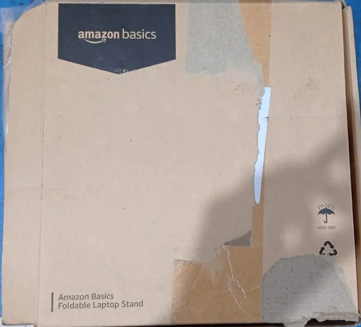 Amazon Basics 15.6" Tabletop Foldable Laptop Stand For Desk(Open Box/Renewed) Amazon Basics