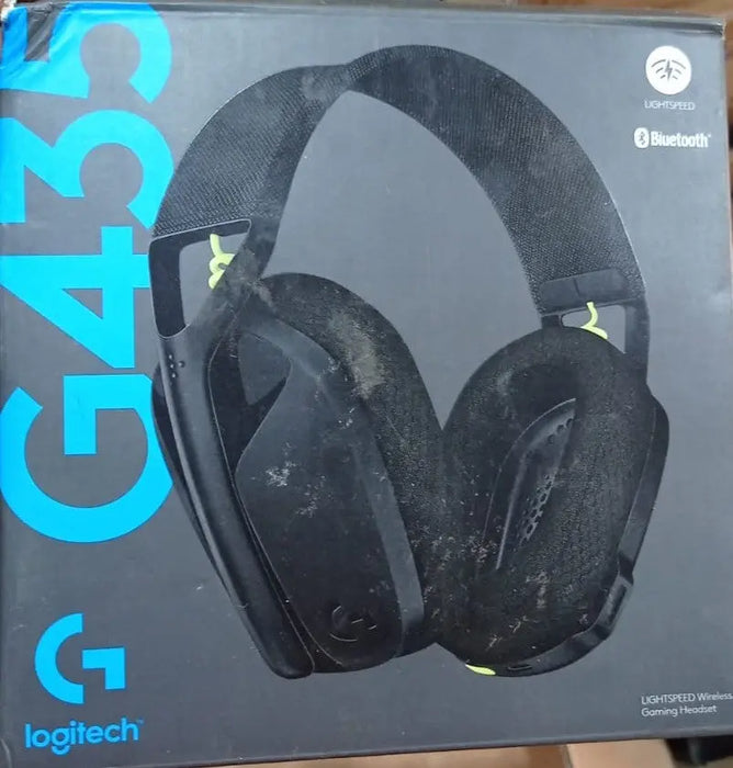 Logitech G435 Light Speed & Lightweight Gaming Bluetooth Wireless Over Ear Headphones With Mic-Black(Open Box/Renewed) Logitech