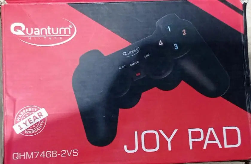Quantum QHM7468 USB Gamepad With Dual Vibration (Open Box/Renewed) Quantum Hi-Tech