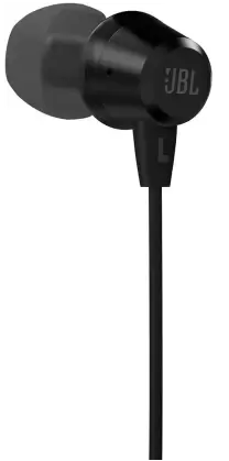 JBL T50HI by Harman in-Ear Headphones with Mic (Black)