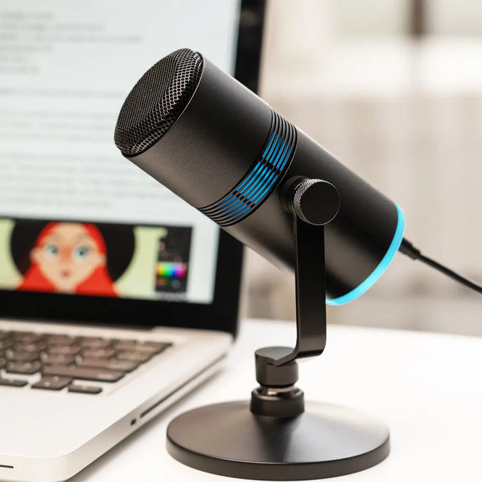 Thronmax 96khz USB Capsule RGB Microphone For Streamers, Gamers, Musicians (V8) Thronmax