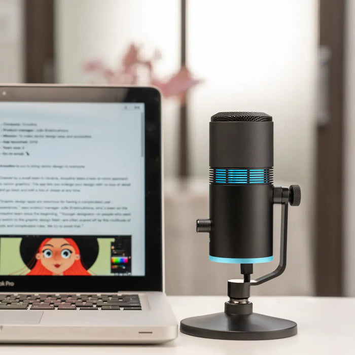 Thronmax 96khz USB Capsule RGB Microphone For Streamers, Gamers, Musicians (V8) Thronmax