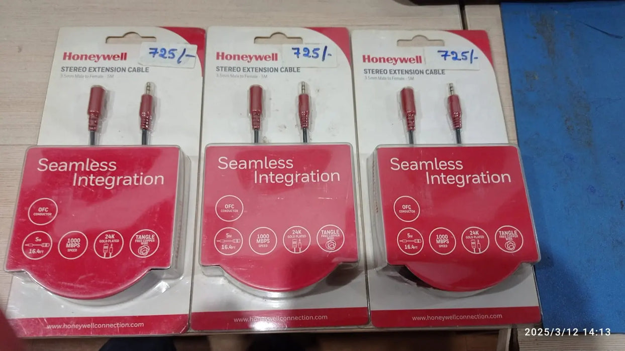 HONEYWELL HC000013 Stereo Extension Cable 3.5mm (Male - Female) 5 Mtr TeckPot