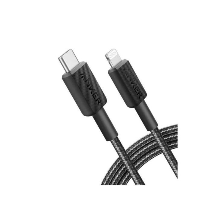 Anker Cable 322 USB-C To Lightning Cable (6 Ft. Braided)- Black/A81B6H11