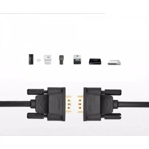 UGREEN 1.5M DB9 RS232 Male to Male Cable Serial Port Adapter Computer COM Port Connection Industrial Equipment 20153 Ugreen