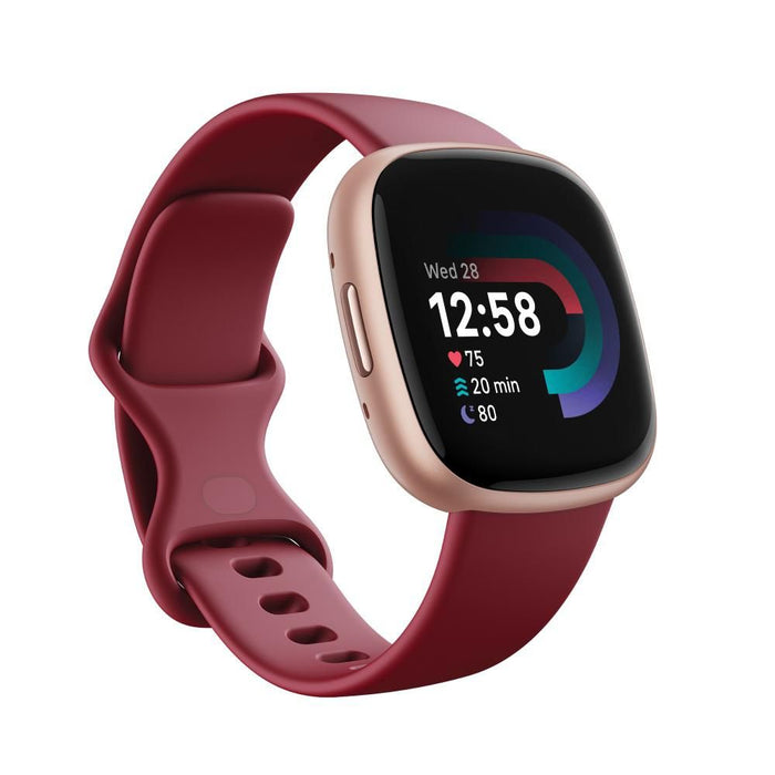 Fitbit Versa 4 Fitness Watch (Beet Juice / Copper Rose Aluminum) FB523RGRD-FRCJK