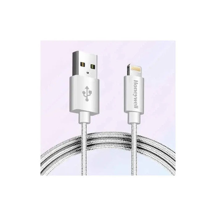 HONEYWELL HC000018 Apple Lightning Sync & Charge Cable (Braided) 1.2M - Silver Honeywell