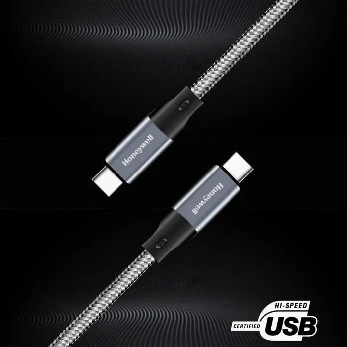 HONEYWELL HC000039 Type C To Type C USB 3.1 Cable 1.2M Braided - Grey Honeywell