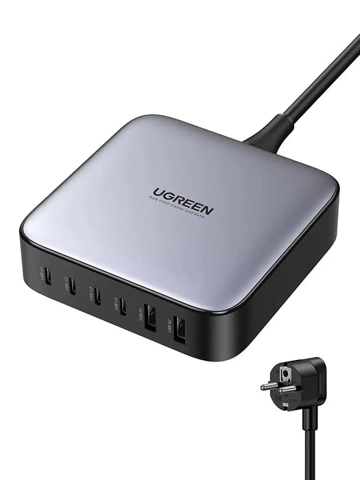 UGREEN 200W Nexode 6-Ports USB C PD Charger Support GaN II (40914/ Open Box) - TeckPot