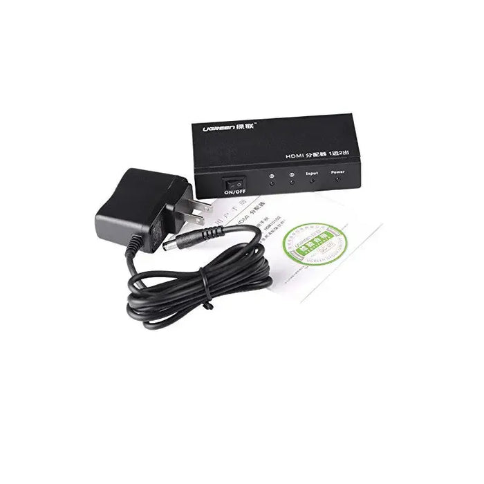UGREEN 1x2 HDMI Splitter 1 In 2 Out HDMI Amplifier Splitter 4K@30Hz Full HD 1080P 3D TV Monitor Projector Dual Display 40201EU Ugreen