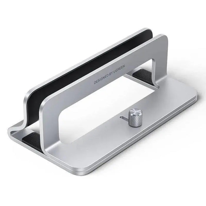 UGREEN Vertical Laptop Stand Holder for Desk Adjustable, Aluminum Dock, Compatible with MacBook, Surface Book, Chromebook, up to 15.6 Inch, Grey (20471) TeckPot