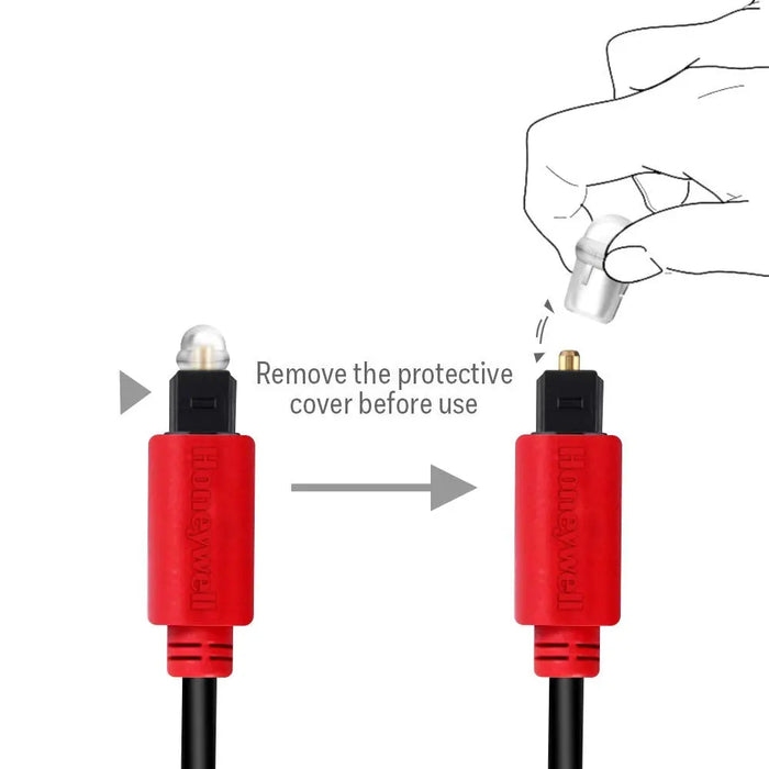 HONEYWELL HC000012 Digital Optical TosLink Cable- 2Meters