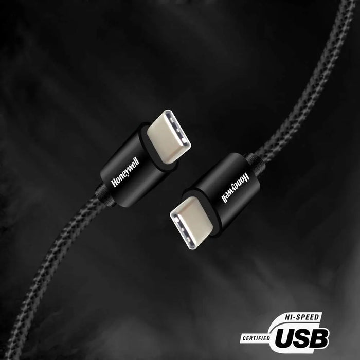 HONEYWELL HC000038 Type C To Type C Cable 1.2M Braided - Black