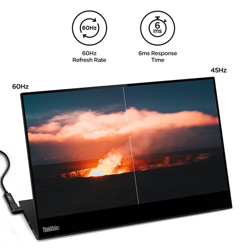Lenovo ThinkVision M14 35.56cms (14) FHD LED Backlit LCD Monitor