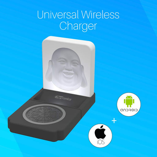 Portronics CHARGE BLISS 10W Fast Charging Wireless Charger with USB Outpu