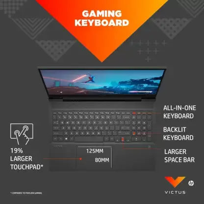 HP Victus Gaming R5-6600H Laptop(8GB/512GB SSD/W11 MSO H/RTX 3050 4GB/ Mica Silver)