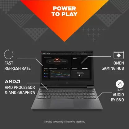 HP Victus Gaming R5-6600H Laptop(8GB/512GB SSD/W11 MSO H/RTX 3050 4GB/ Mica Silver)