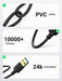UGREEN 10370 USB 3.0 Type A Male to Type A Male Cable for Data Transfer, 1m