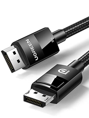 UGREEN 80392, 8k 1.4 DisplayPort To DisplayPort Cable(Male-Male) Nylon Braided 8K@60Hz,4K@144Hz And 1080P@240Hz