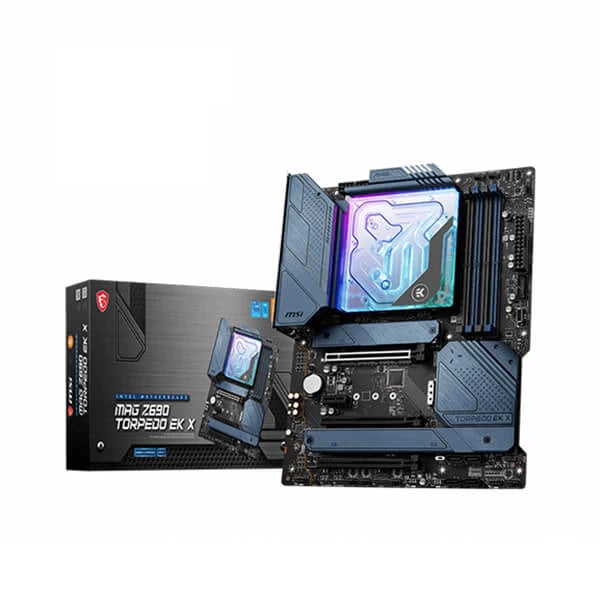 MSI MAG Z690 Torpedo EK X Motherboard (Intel Socket 1700/12th Generation Core Series CPU/Max 128GB DDR5 6400MHz Memory)