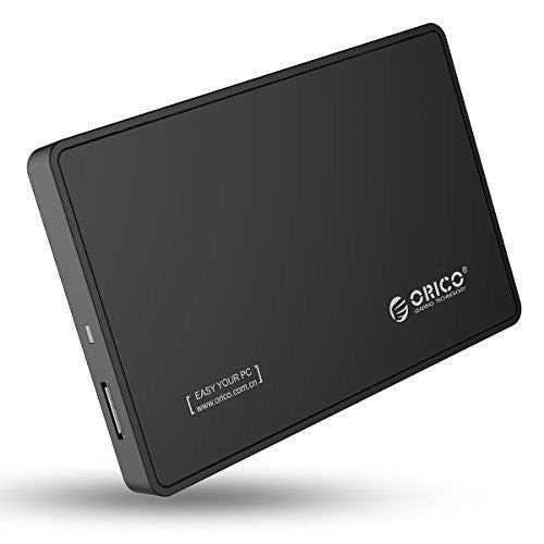 ORICO-2588US3-V1-BK-BP 2.5" SATA Ⅲ HDD & SSD USB 3.0 External Hard Drive Enclosure(7mm-9.5mm,4TB,Black)For Laptop