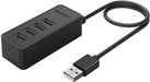 ORICO W5P-U2-100-BK-BP 4 Ports USB2.0 Desktop HUB(Black,1M Cable)