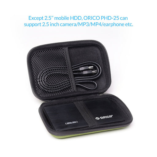 ORICO-PHD-25-BL-BP 2.5 Inch Portable Hard Drive Dual Layer Protection Bag(Green)