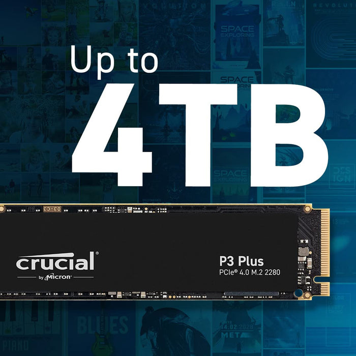 Crucial P3 Plus 500GB PCIe 4.0 3D NAND NVMe M.2 SSD,5000MB/s-CT500P3PSSD8