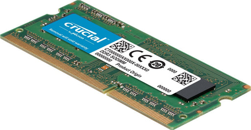 Crucial 8GB Single DDR3/DDR3L 1600 MT/S (PC3-12800) Unbuffered SODIMM 204-Pin Memory-CT102464BF160B
