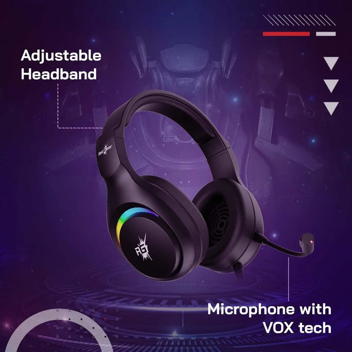 Redgear Cosmo Spectre Wired Over Ear Gaming Headphones With Mic-Black(Open Box)