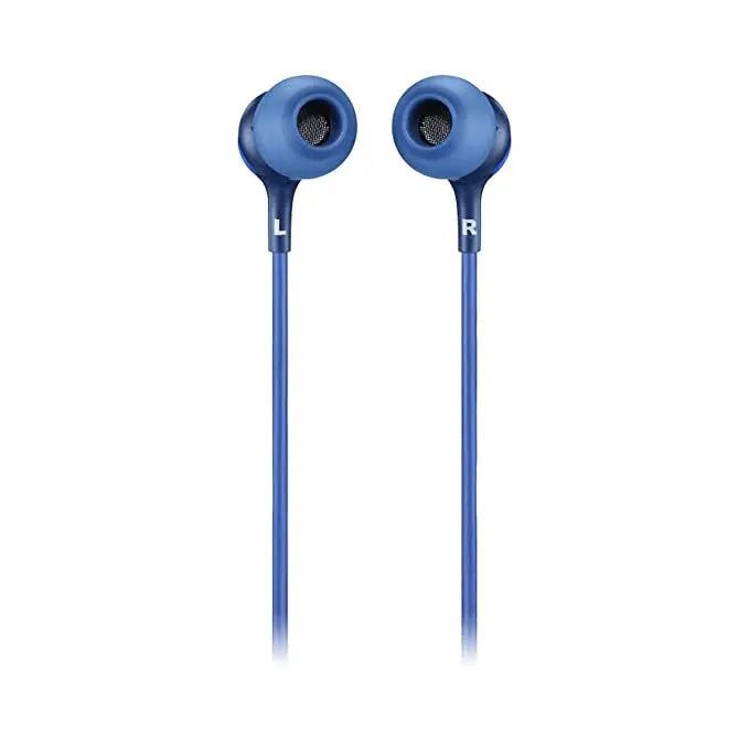 JBL LIVE100 By Harman Wired In Ear Headphones With In-Line Mic And Remote(Blue)