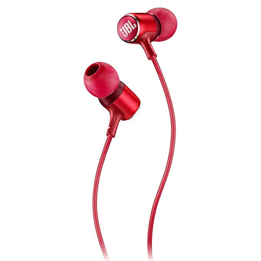 JBL LIVE100 By Harman Wired In Ear Headphones With In-Line Mic And Remote(Red)