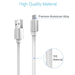 Portronics Konnect Flat POR-434, 2.4A Micro USB Cable With Charge & Sync Function For Micro USB Devices 1M (White)