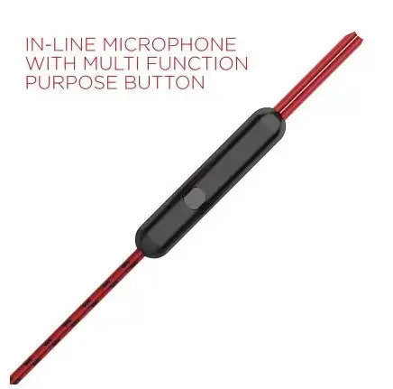 boAt BassHeads 172 Wired Headset  (Raging Red, In the Ear)