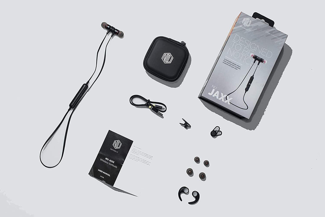 Nu Republic Jaxx Bluetooth Headset  (Black, In the Ear)