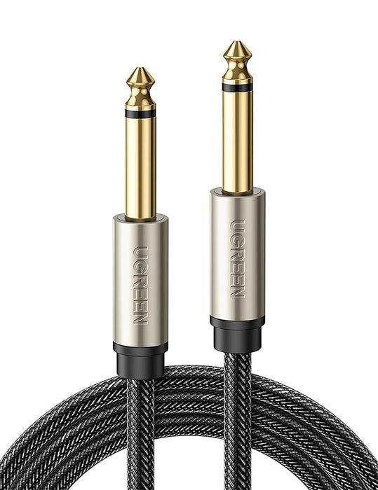 Ugreen 10639 6.35mm Male To Male Stereo Auxillary Audio Cable 1m(Gold)