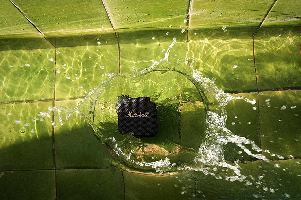 Marshall Willen Portable Bluetooth Speaker - Black & Brass