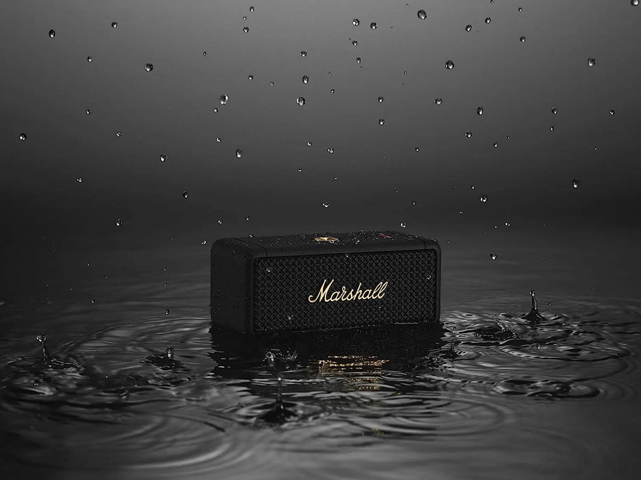Marshall Emberton 20W Wireless Bluetooth Portable Speaker (Black & Brass)
