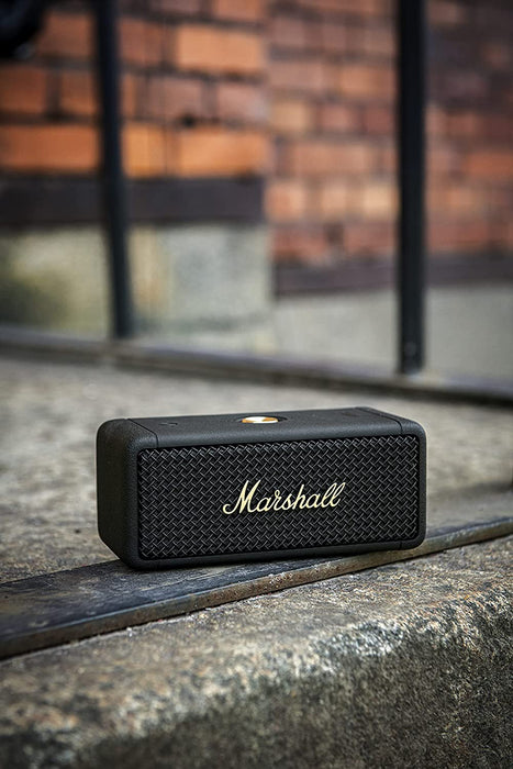 Marshall Emberton 20W Wireless Bluetooth Portable Speaker (Black & Brass)