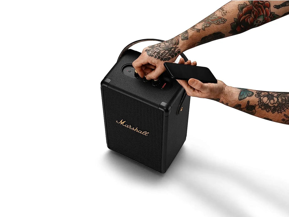 Marshall Tufton 80W Wireless Bluetooth Portable Speaker (Black & Brass)