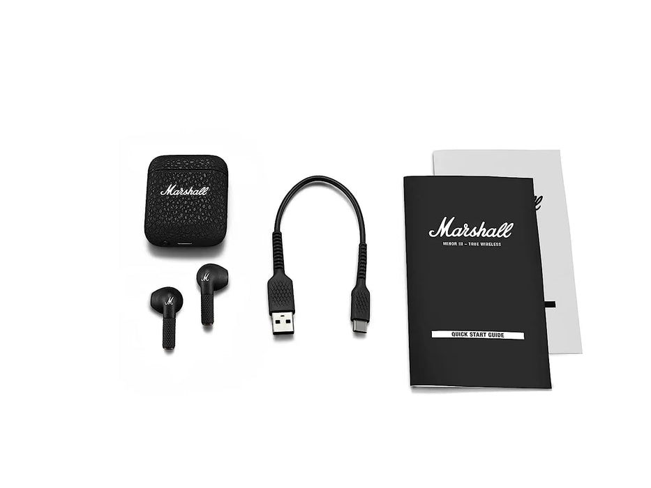 Marshall Minor III Bluetooth Truly Wireless In-Ear Earbuds With Mic-Black