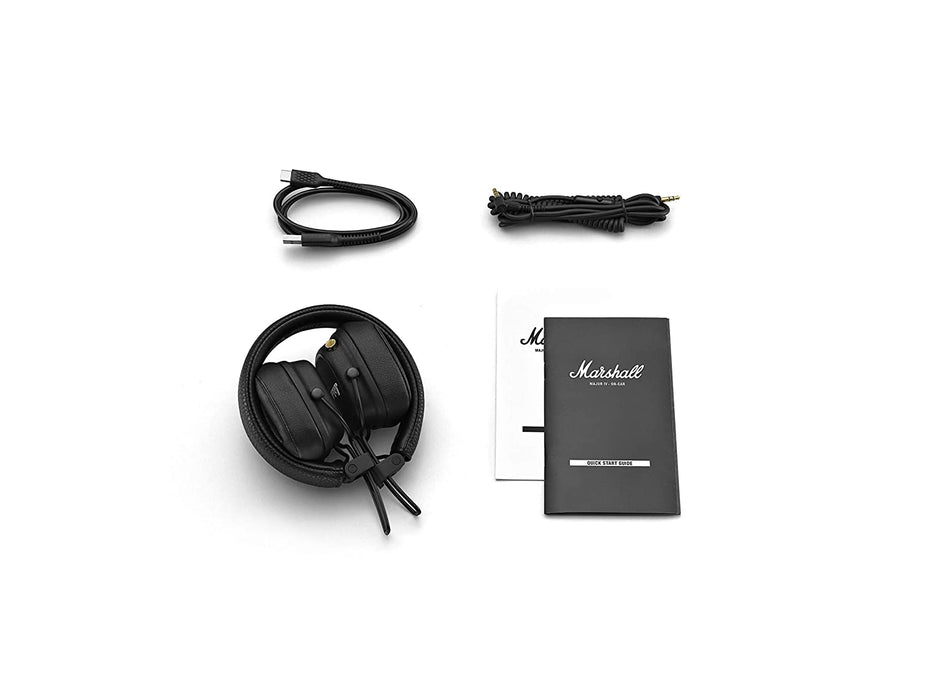 Marshall Major IV Wireless Bluetooth On Ear Headphone With Mic-Black