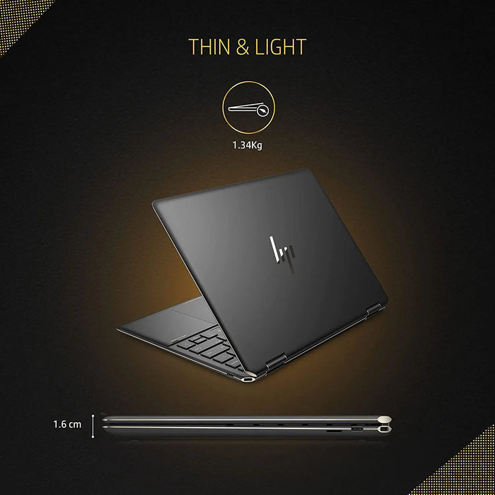 HP Spectre x360 2-In-1 Core i7-1255U Laptop OLED Touch 13-EF0053TU(13.5"/16GB/512GB SSD/Win 11)-Nightfall Black