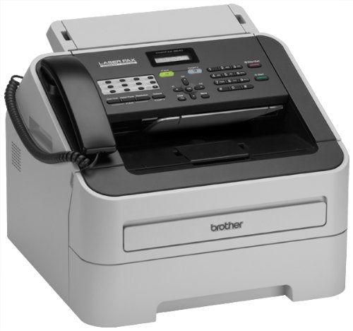 Brother FAX-2840 High Speed Mono Laser Fax Machine (16MB/20 Sheets ADF/33.6Kbps Modem Speed)-Gray